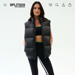 Splits59 Summit Black Nylon Puffer Vest